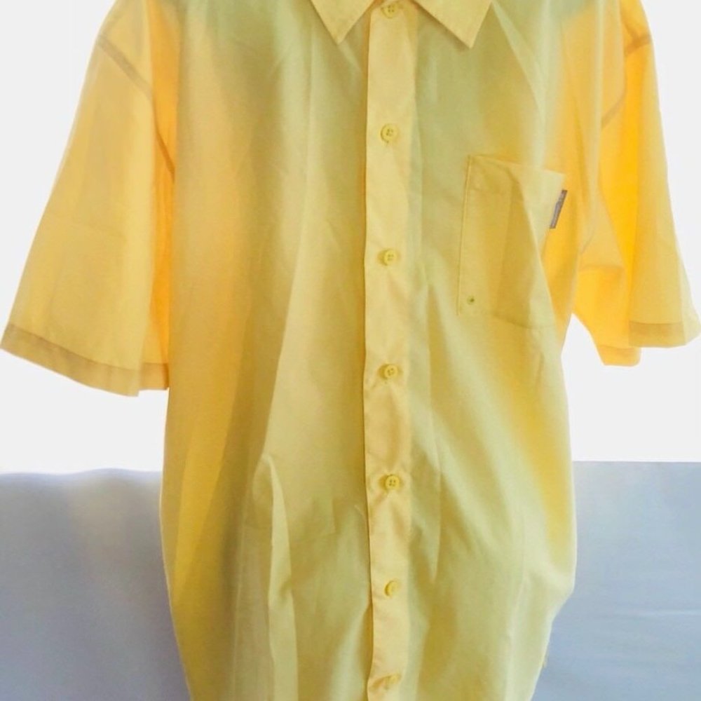 Columbia Mens Size XL/TG Yellow Omni Shade Shirt